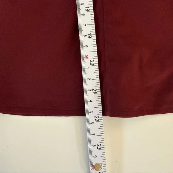 Vintage Prada 2009 Women’s Blouse Deep Burgundy Quiet Luxury Minimalist Sz 2 4 - Picture 11 of 12